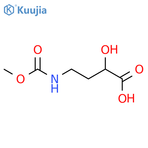 Butanoic acid, 2-hydroxy-4-[(methoxycarbonyl)amino]-, (2S)- structure