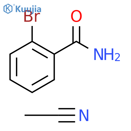 Benzamide, 2-bromo-, compd. with acetonitrile (1:1) structure