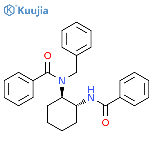 Benzamide, N-[(1R,2R)-2-(benzoylamino)cyclohexyl]-N-(phenylmethyl)- structure