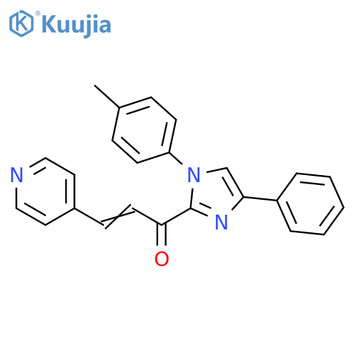 2-Propen-1-one,1-[1-(4-methylphenyl)-4-phenyl-1H-imidazol-2-yl]-3-(4-pyridinyl)- structure