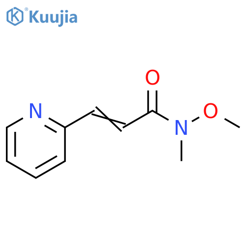 2-Propenamide, N-methoxy-N-methyl-3-(2-pyridinyl)- structure