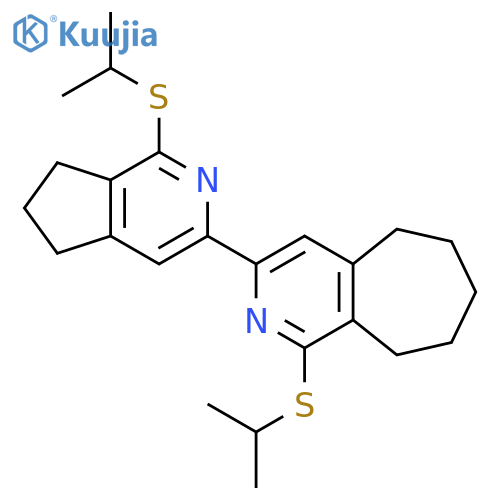 5H-Cyclohepta[c]pyridine,3-[6,7-dihydro-1-[(1-methylethyl)thio]-5H-cyclopenta[c]pyridin-3-yl]-6,7,8,9-tetrahydro-1-[(1-methylethyl)thio]- structure