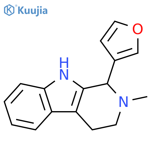 1H-Pyrido[3,4-b]indole, 1-(3-furanyl)-2,3,4,9-tetrahydro-2-methyl- structure