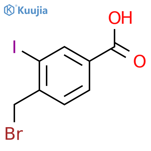 Benzoic acid, 4-(bromomethyl)-3-iodo- structure