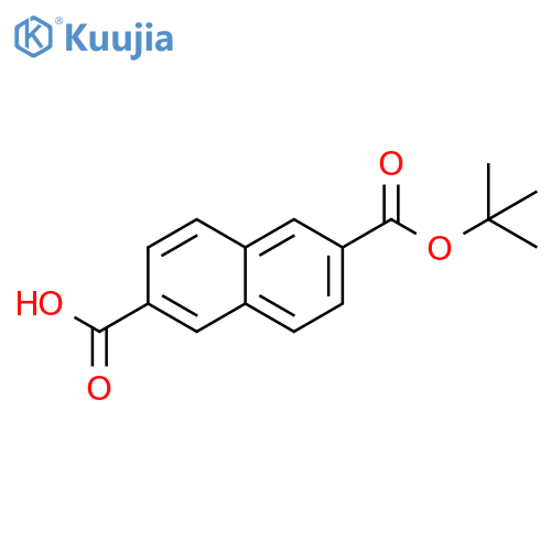 2,6-Naphthalenedicarboxylic acid, mono(1,1-dimethylethyl) ester structure