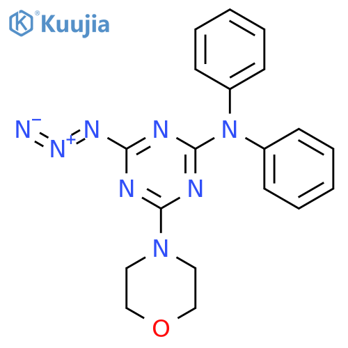 1,3,5-TRIAZIN-2-AMINE, 4-AZIDO-6-(4-MORPHOLINYL)-N,N-DIPHENYL- structure