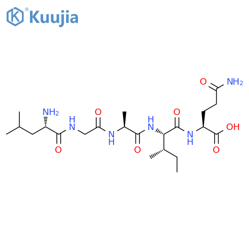 L-Glutamine, L-leucylglycyl-L-alanyl-L-isoleucyl- structure