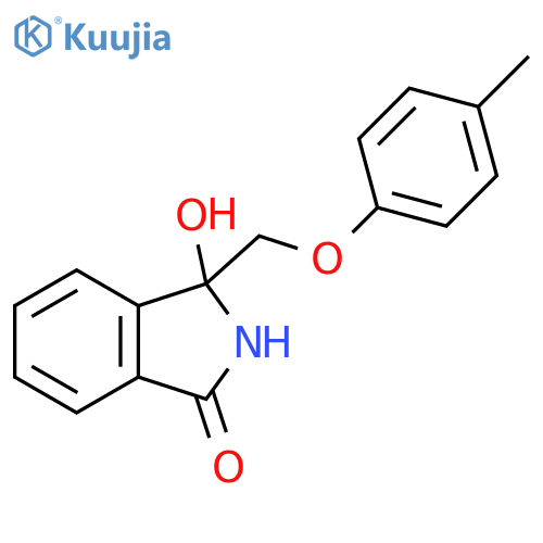 1H-Isoindol-1-one, 2,3-dihydro-3-hydroxy-3-[(4-methylphenoxy)methyl]- structure