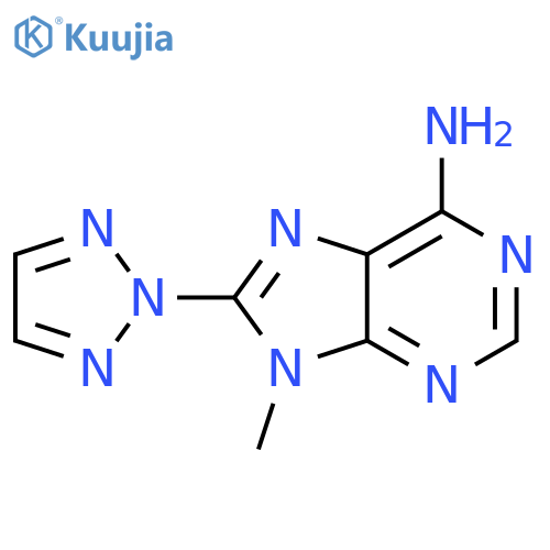 9-methyl-8-(2H-1,2,3-triazol-2-yl)-9H-purin-6-amine structure