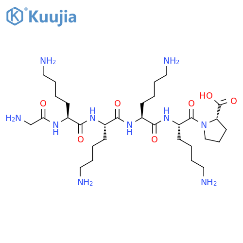 L-Proline, glycyl-L-lysyl-L-lysyl-L-lysyl-L-lysyl- structure