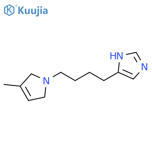 1H-Imidazole, 4-[4-(2,5-dihydro-3-methyl-1H-pyrrol-1-yl)butyl]- structure