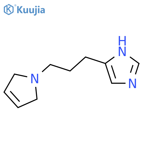 1H-Imidazole,  4-[3-(2,5-dihydro-1H-pyrrol-1-yl)propyl]-  (9CI) structure