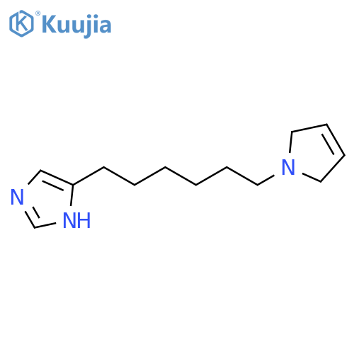 1H-Imidazole, 4-[6-(2,5-dihydro-1H-pyrrol-1-yl)hexyl]- structure