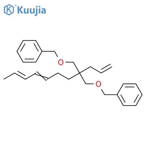 Benzene,1,1'-[[2-(3E,5E)-3,5-heptadienyl-2-(2-propenyl)-1,3-propanediyl]bis(oxymethylene)]bis- structure
