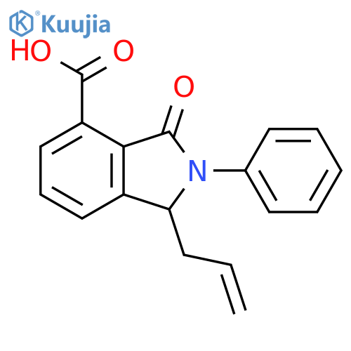 1H-Isoindole-4-carboxylic acid,2,3-dihydro-3-oxo-2-phenyl-1-(2-propenyl)- structure