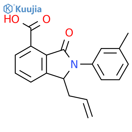 1H-Isoindole-4-carboxylic acid,2,3-dihydro-2-(3-methylphenyl)-3-oxo-1-(2-propenyl)- structure