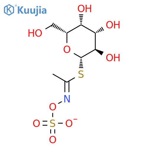 b-D-Glucopyranose, 1-thio-,1-[N-(sulfooxy)ethanimidate] structure