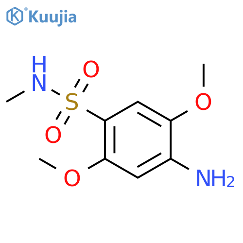 4-Amino-2,5-dimethoxy-N-methylbenzenesulfonamide structure