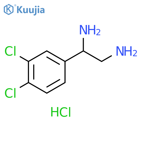 1,2-Ethanediamine, 1-(3,4-dichlorophenyl)-, hydrochloride (1:2) structure