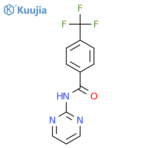 N-(2-Pyrimidinyl)-4-(trifluoromethyl)benzenecarboxamide structure