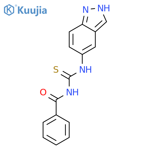 Benzamide, N-[(1H-indazol-5-ylamino)thioxomethyl]- structure