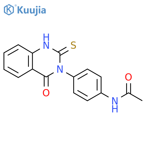 N-[4-(4-Oxo-2-sulfanylquinazolin-3(4H)-yl)phenyl]acetamide structure
