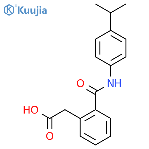 2-(2-(N-(4-(Isopropyl)phenyl)carbamoyl)phenyl)acetic acid structure