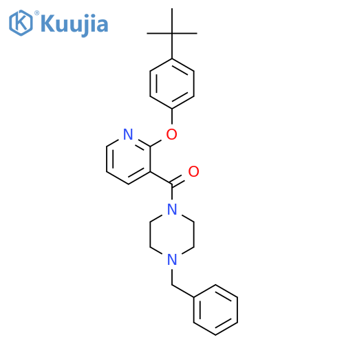 (4-Benzylpiperazin-1-yl)-[2-(4-tert-butylphenoxy)pyridin-3-yl]methanone structure