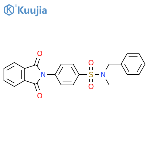 N-benzyl-4-(1,3-dioxo-2,3-dihydro-1H-isoindol-2-yl)-N-methylbenzene-1-sulfonamide structure