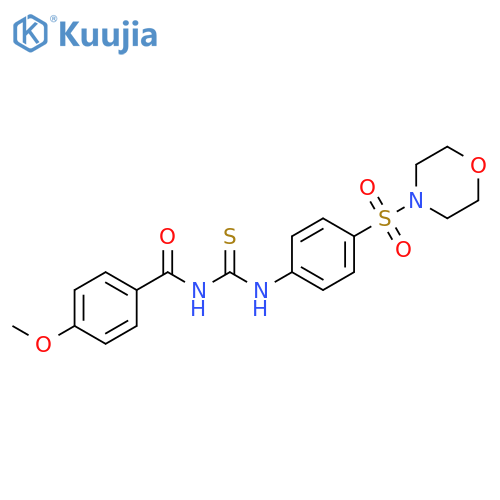 1-(4-methoxybenzoyl)-3-4-(morpholine-4-sulfonyl)phenylthiourea structure