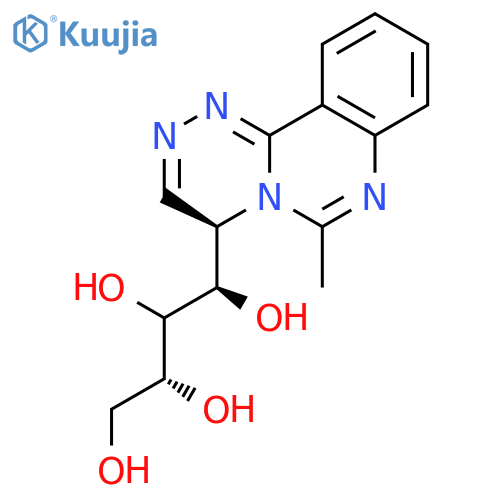 1,2,3,4-Butanetetrol,1-[(4R)-6-methyl-4H-[1,2,4]triazino[4,3-c]quinazolin-4-yl]-, (1R,2S,3R)- structure