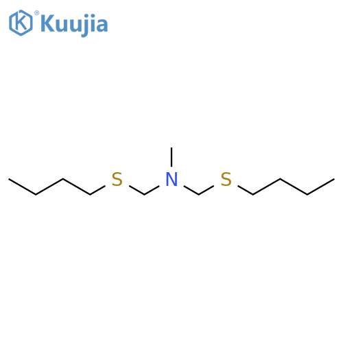 Methanamine, 1-(butylthio)-N-[(butylthio)methyl]-N-methyl- structure