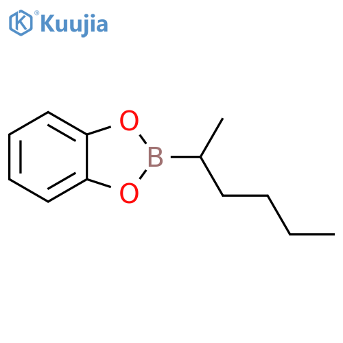 1,3,2-Benzodioxaborole, 2-(1-methylpentyl)- structure