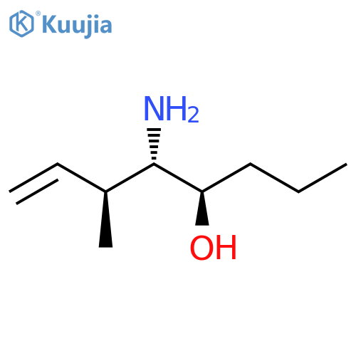 7-Octen-4-ol, 5-amino-6-methyl-, (4R,5S,6S)- structure