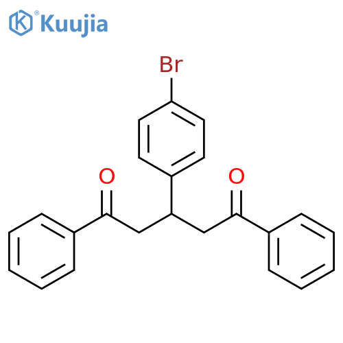 1,5-Pentanedione, 3-(4-bromophenyl)-1,5-diphenyl- structure