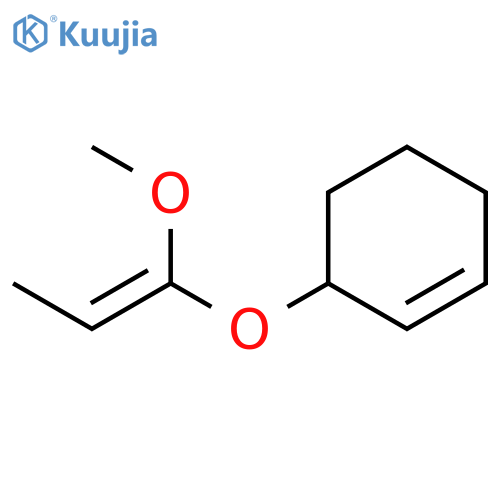 Cyclohexene, 3-[[(1E)-1-methoxy-1-propenyl]oxy]- structure
