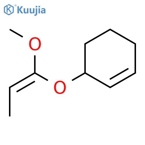 Cyclohexene, 3-[[(1Z)-1-methoxy-1-propenyl]oxy]- structure