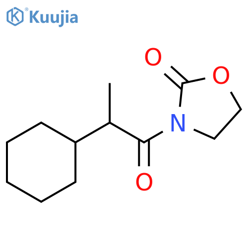 2-Oxazolidinone, 3-(2-cyclohexyl-1-oxopropyl)- structure