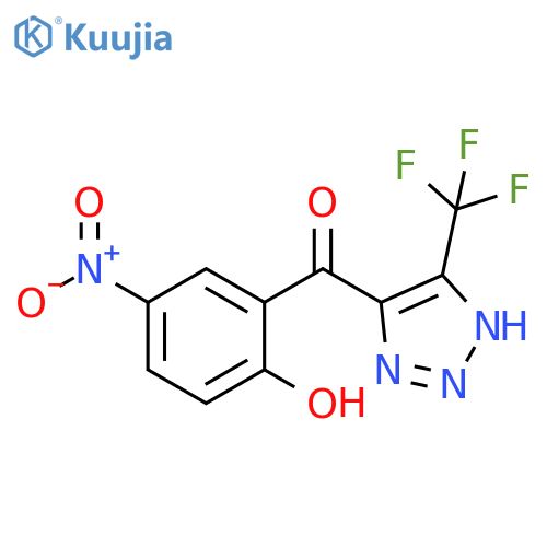 Methanone,(2-hydroxy-5-nitrophenyl)[4-(trifluoromethyl)-1H-1,2,3-triazol-5-yl]- structure