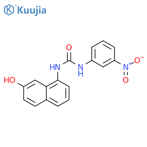 Urea, N-(7-hydroxy-1-naphthalenyl)-N'-(3-nitrophenyl)- structure