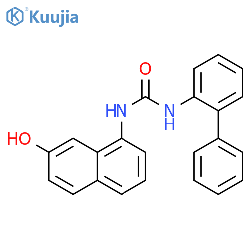 Urea, N-[1,1'-biphenyl]-2-yl-N'-(7-hydroxy-1-naphthalenyl)- structure