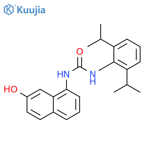 Urea, N-[2,6-bis(1-methylethyl)phenyl]-N'-(7-hydroxy-1-naphthalenyl)- structure