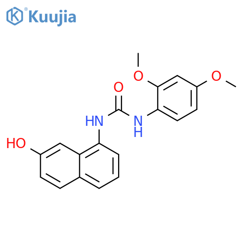 Urea, N-(2,4-dimethoxyphenyl)-N'-(7-hydroxy-1-naphthalenyl)- structure