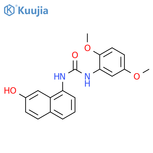 Urea, N-(2,5-dimethoxyphenyl)-N'-(7-hydroxy-1-naphthalenyl)- structure