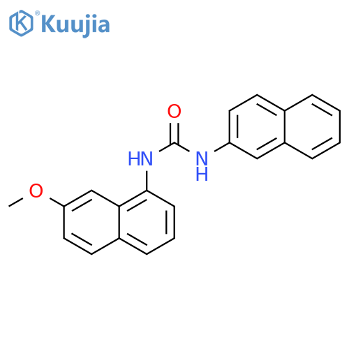 Urea, N-(7-methoxy-1-naphthalenyl)-N'-2-naphthalenyl- structure