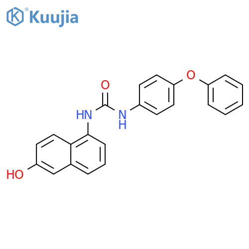Urea, N-(6-hydroxy-1-naphthalenyl)-N'-(4-phenoxyphenyl)- structure