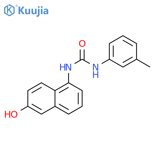 Urea, N-(6-hydroxy-1-naphthalenyl)-N'-(3-methylphenyl)- structure