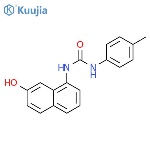 Urea, N-(7-hydroxy-1-naphthalenyl)-N'-(4-methylphenyl)- structure