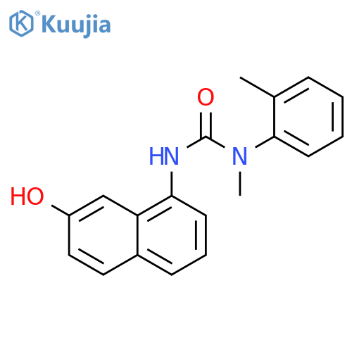 Urea, N'-(7-hydroxy-1-naphthalenyl)-N-methyl-N-(2-methylphenyl)- structure