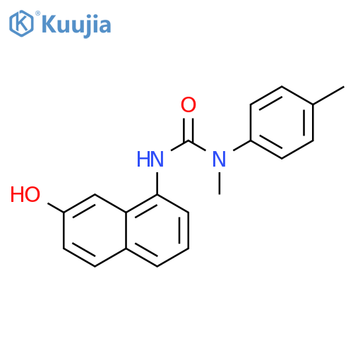 Urea, N'-(7-hydroxy-1-naphthalenyl)-N-methyl-N-(4-methylphenyl)- structure